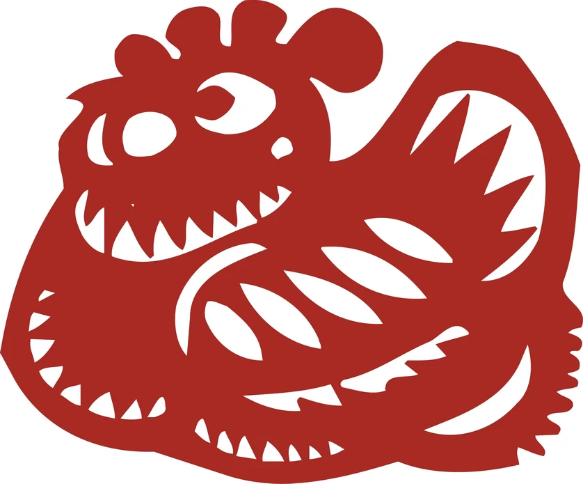 中国风中式传统喜庆民俗人物动物窗花剪纸插画边框AI矢量PNG素材【398】